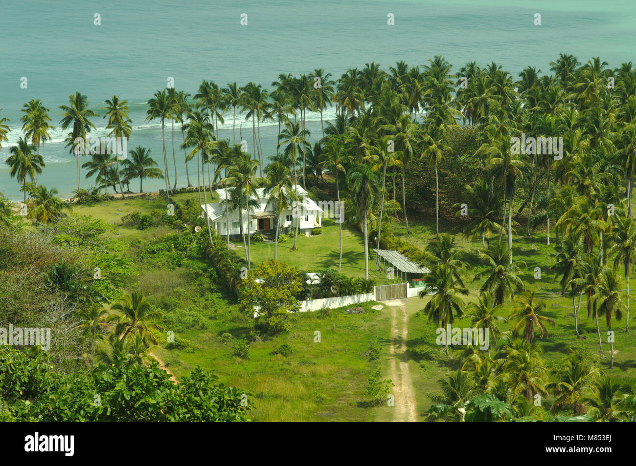 Beach House in Las Terrenas, Samaná, Dominikanische Republik Stockfoto