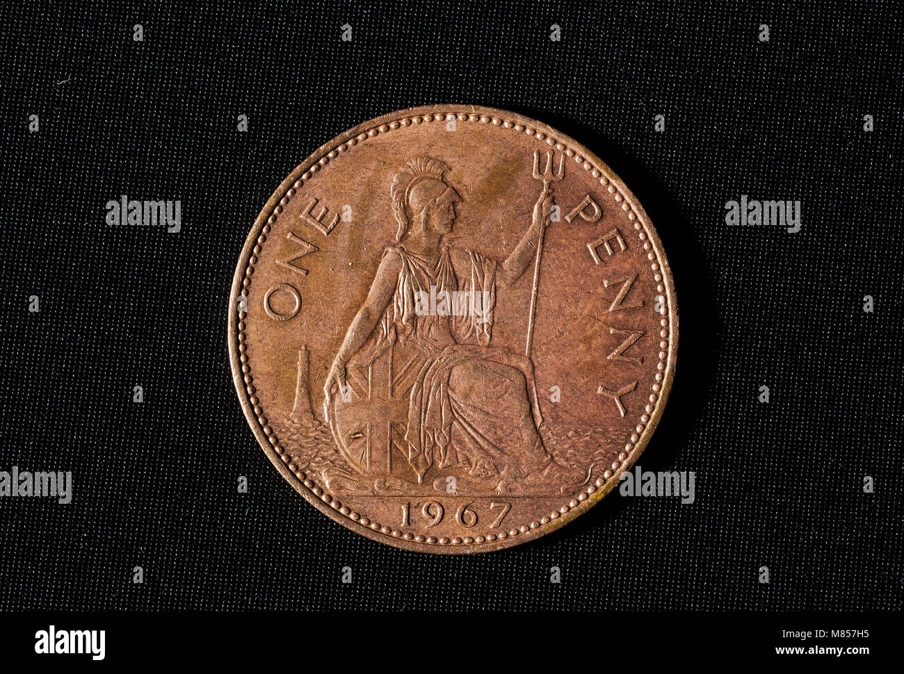 Die demonetised 1/2p Halfpenny dezimal Münze Stockfoto