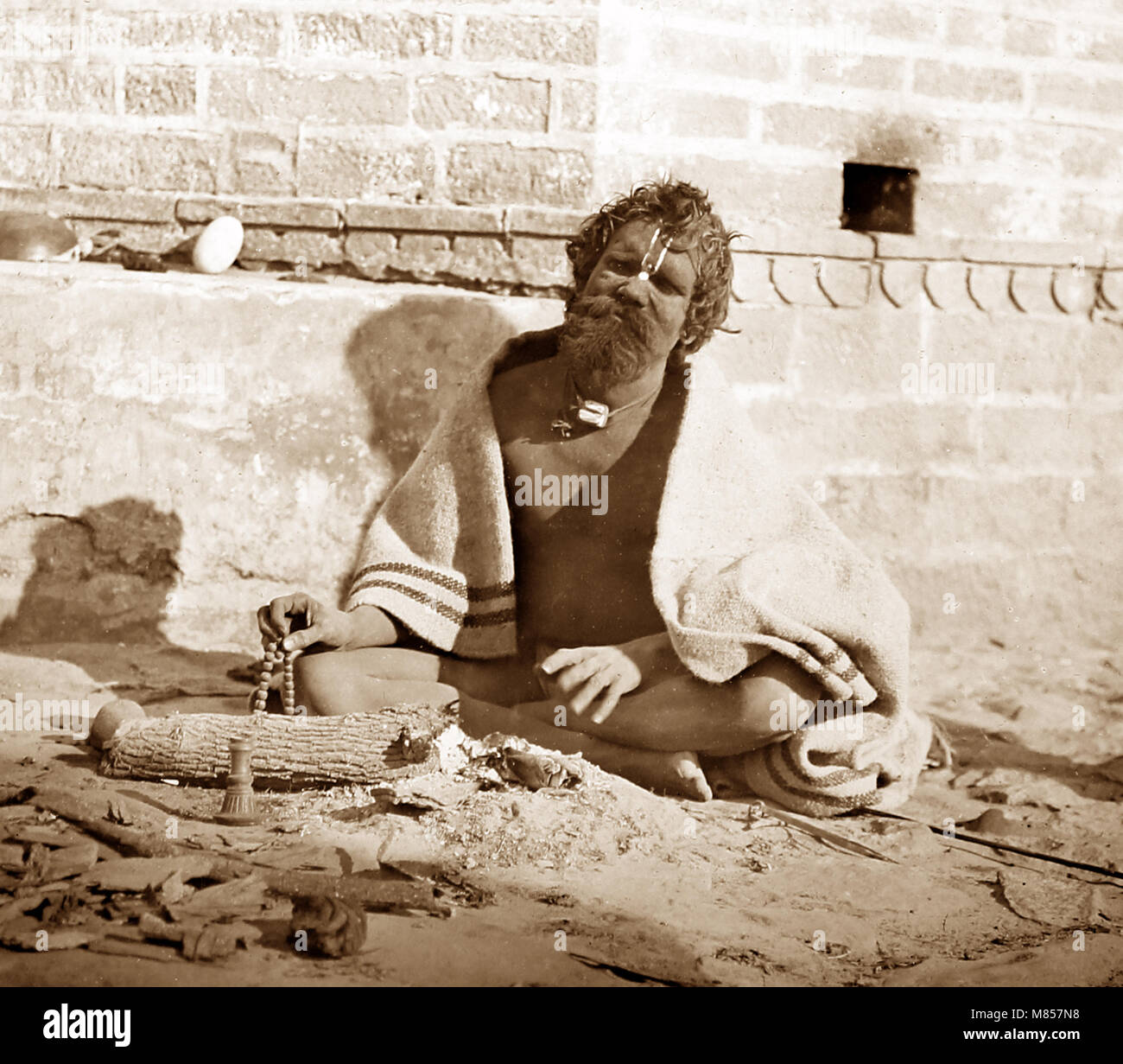 Ein indischer Fakir, Viktorianischen Periode Stockfoto