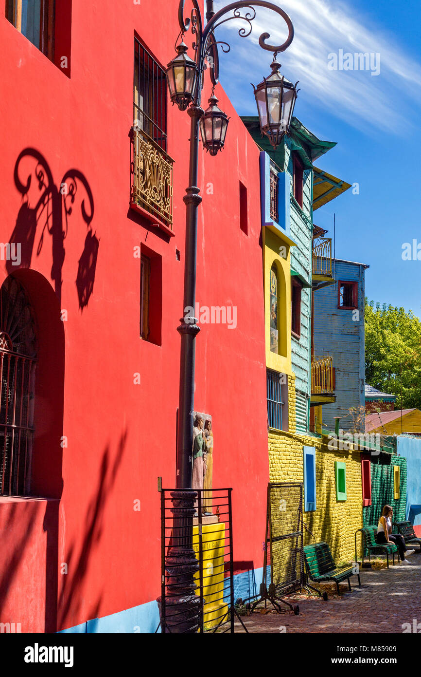 Caminito, La Boca. Buenos Aires, Argentinien Stockfoto