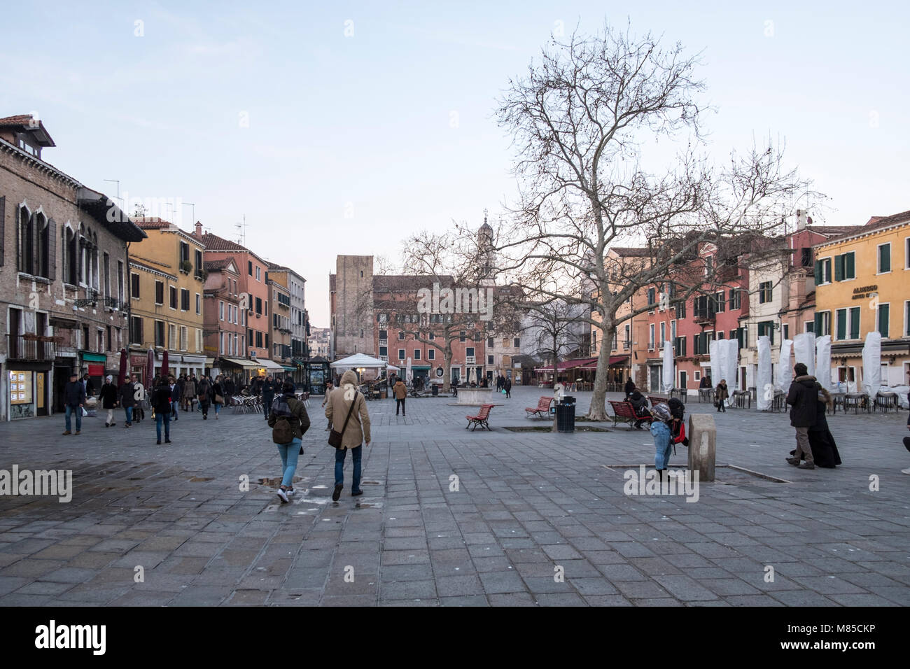 Campo Santa Margherita, Venedig, Italien Stockfoto