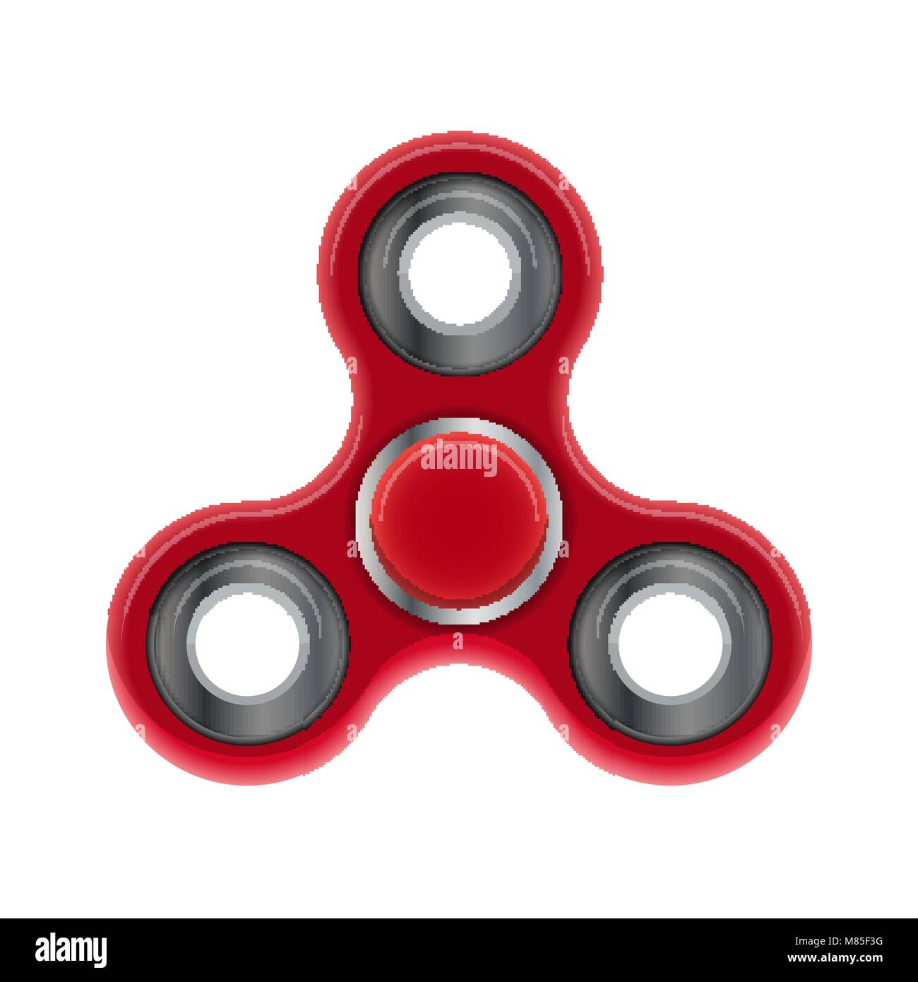 Spinner. Neue populäre Anti-Stress-Spielzeug. Vector Illustration. Stock Vektor