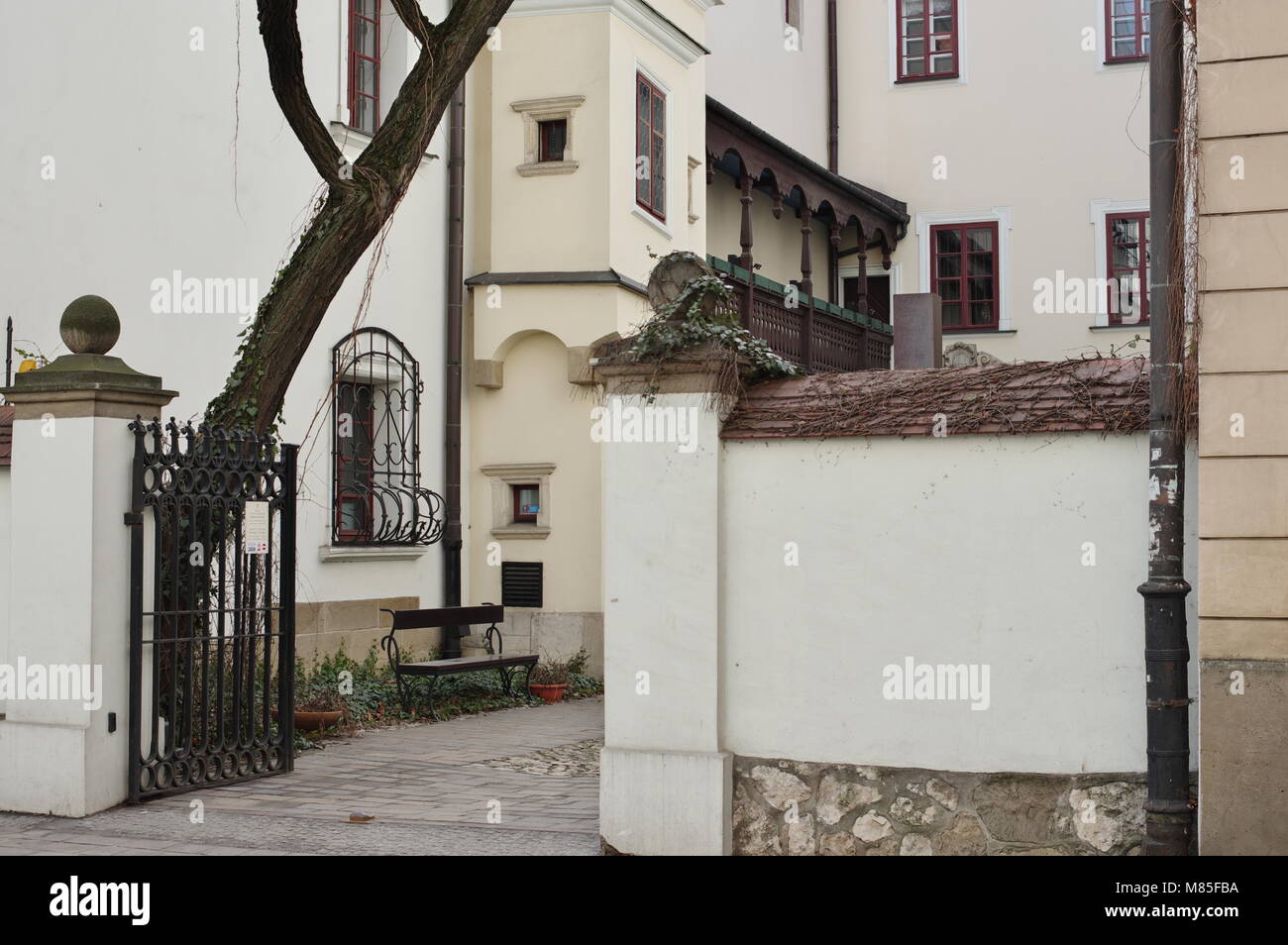 Krakau, Polen - 11. März 2018: die Straße von St. Anna, Jagiellonen Universität Museum. Estreicher's Corner. Stockfoto