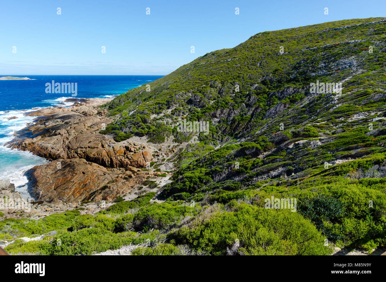 Aussichtspunkt, Great Ocean Drive Esperance WA Stockfoto