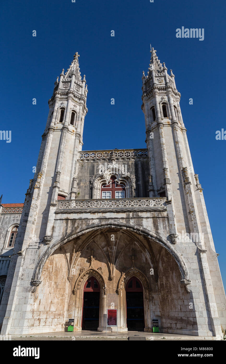 Mosteiro dos Jeronimos Kloster in Belem Lissabon. Stockfoto