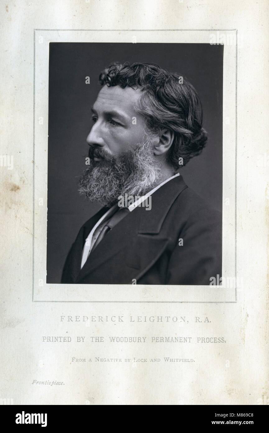 Frederick Leighton, ca 1877, mit Schloss und Whitfield Stockfoto