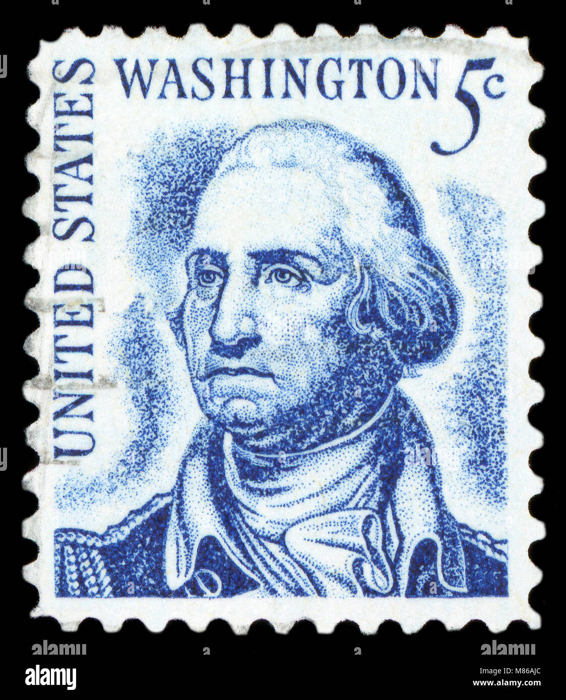 USA - ca. 1950: einen Stempel in den USA gedruckten zeigt Bild Porträt George Washington, ca. 1950. Stockfoto