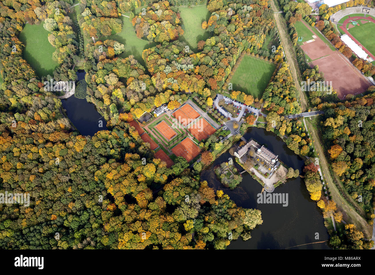 Luftbild, Haus Wittringen Wittringen TCHW eV, Schloss