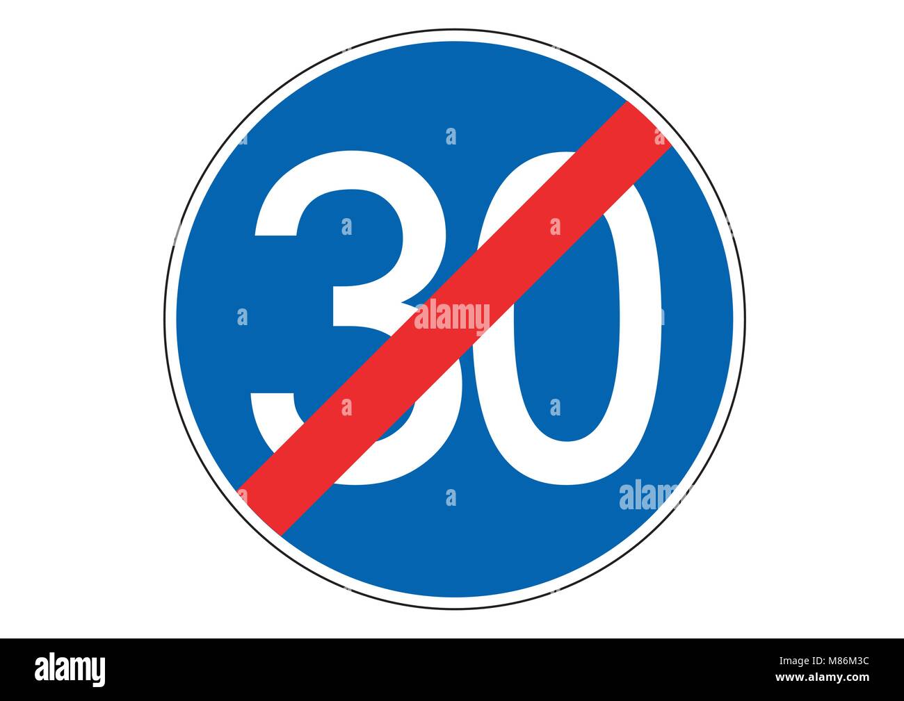 Design Vektor der Geschwindigkeit begrenzen street sign Stock Vektor