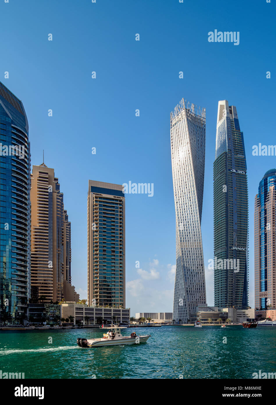 Dubai Marina, Dubai, Vereinigte Arabische Emirate Stockfoto