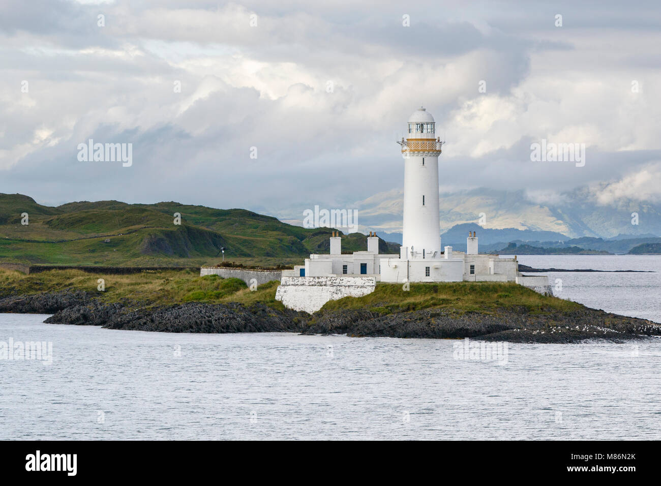 Oban, Schottland/Großbritannien - Jul 09 2017: Eilean Musdile Leuchtturm. Stockfoto