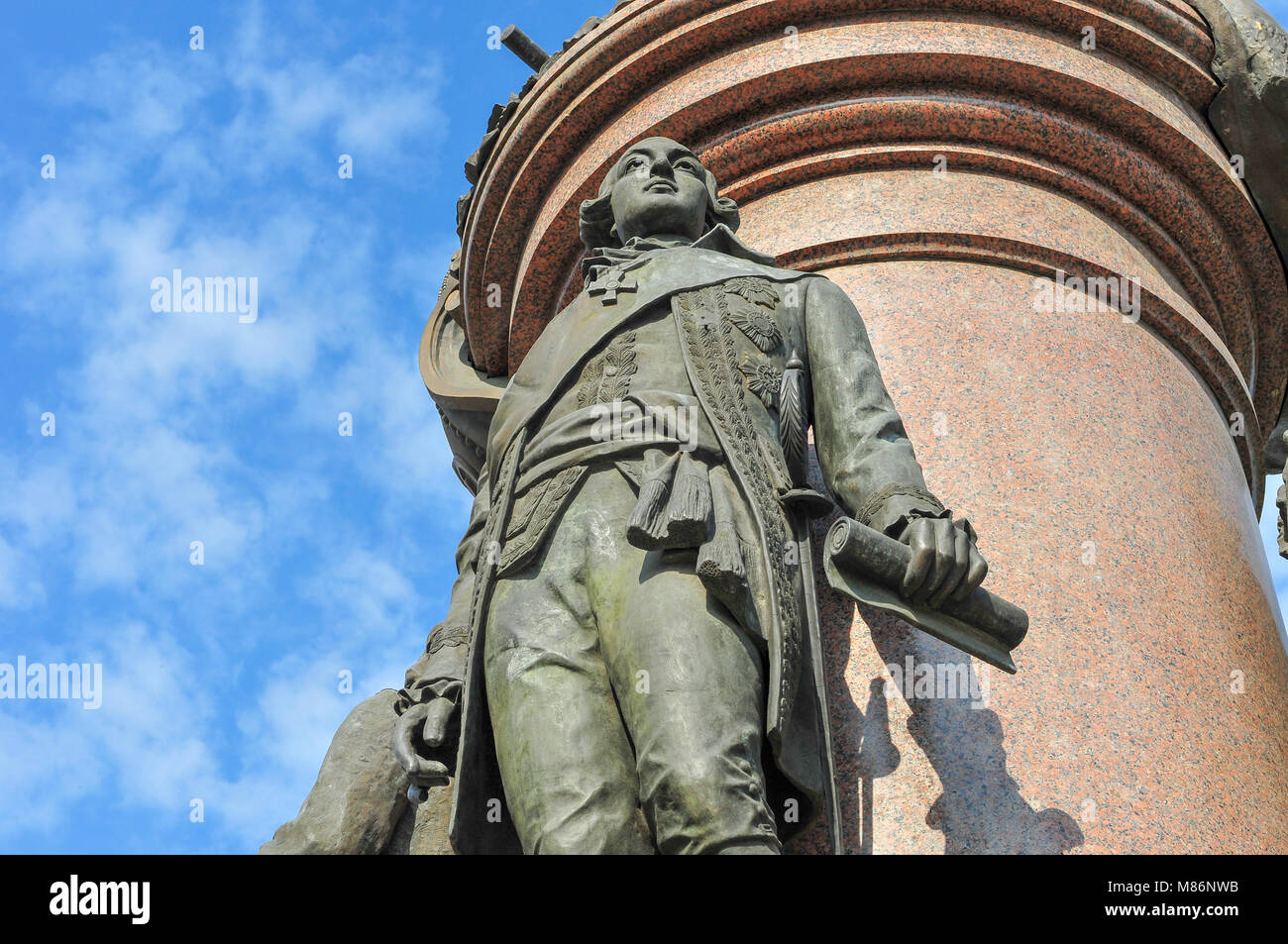 Denkmal für Katharina II. die Große und die Gründer von Odessa in Odessa, Ukraine. Es wurde im Jahre 1900 gebaut. Im Jahre 1920 wurde es von Communis abgebaut Stockfoto