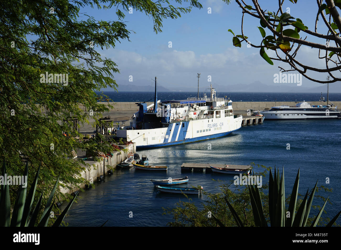 Hafen von Porto Novo, Santo Antao, Kap Verde Stockfoto