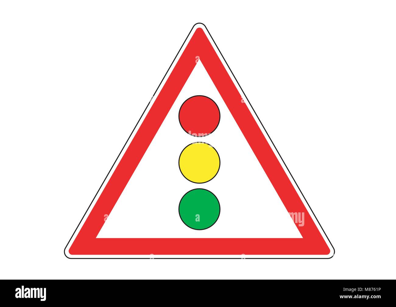 Design Vektor der Ampel Zeichen Stock Vektor