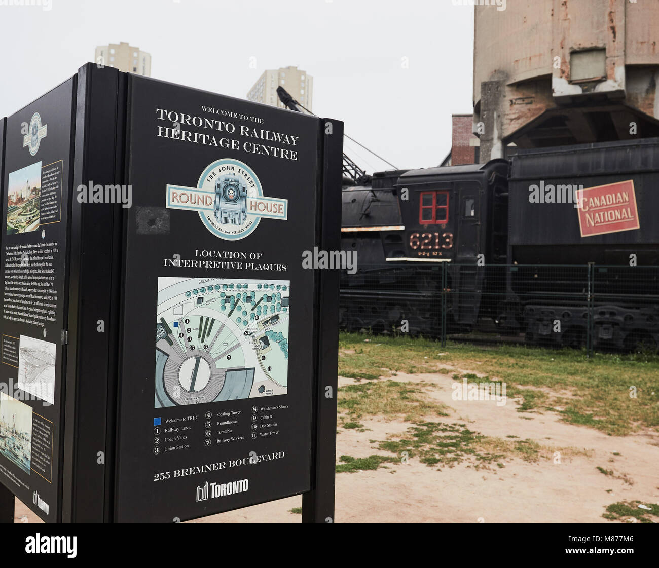 Toronto Railway Museum, John Street Roundhouse, Toronto, Ontario, Kanada Stockfoto