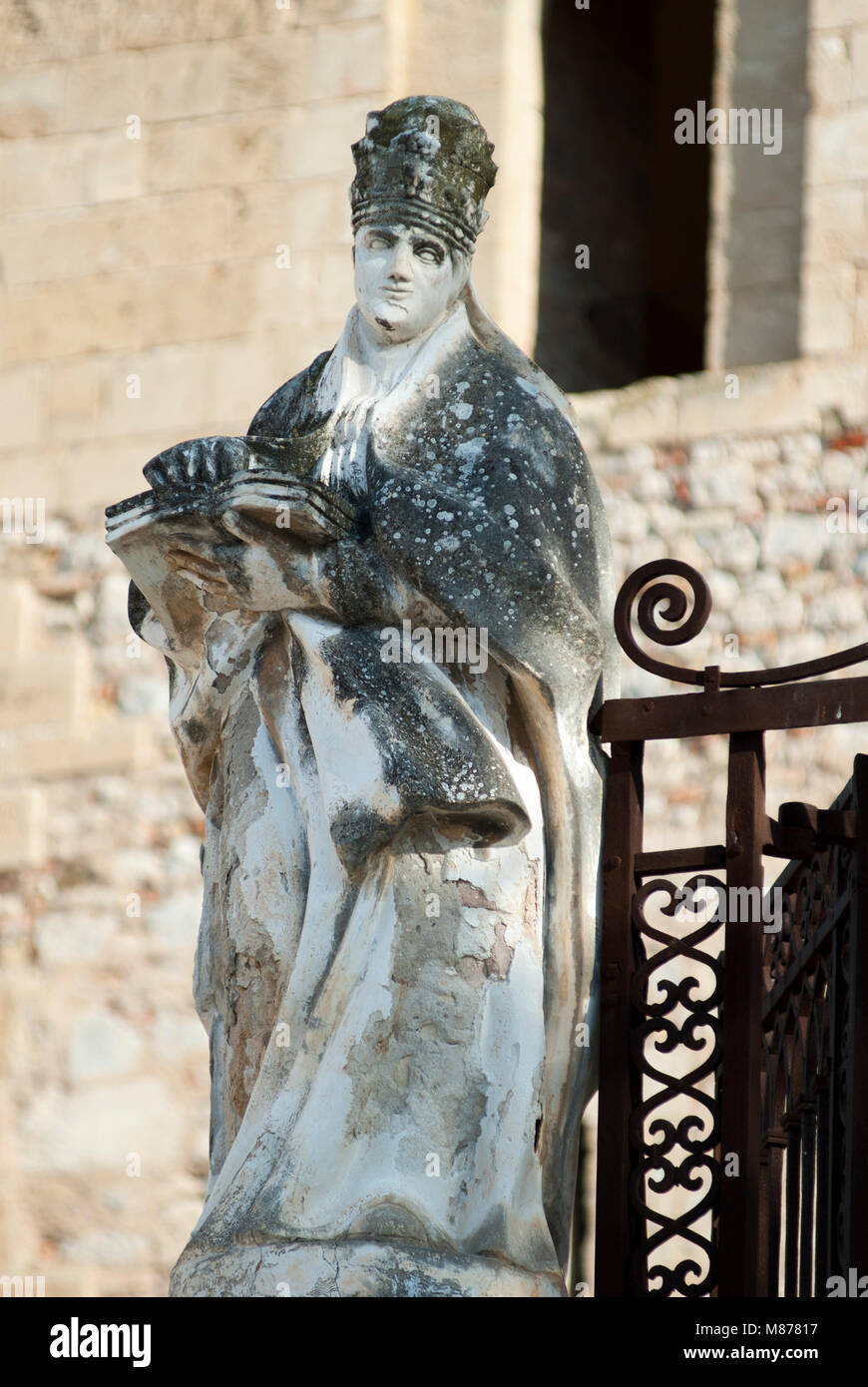Statue von Dom, Cefalù Stockfoto