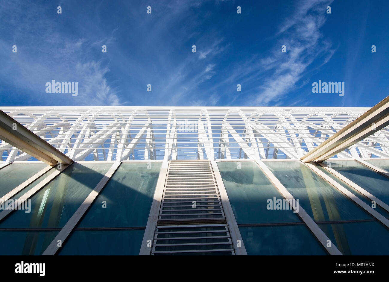 MALLORCA, Balearen, SPANIEN - 14 April 2016: der Flughafen Palma Architektur Innenraum reisedetails am 14. April 2016 auf Mallorca, Balearen Inseln Stockfoto