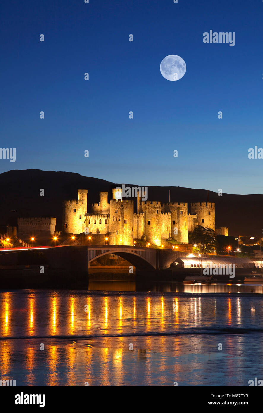 Conwy Castle, Snowdonia, North Wales, UK Stockfoto