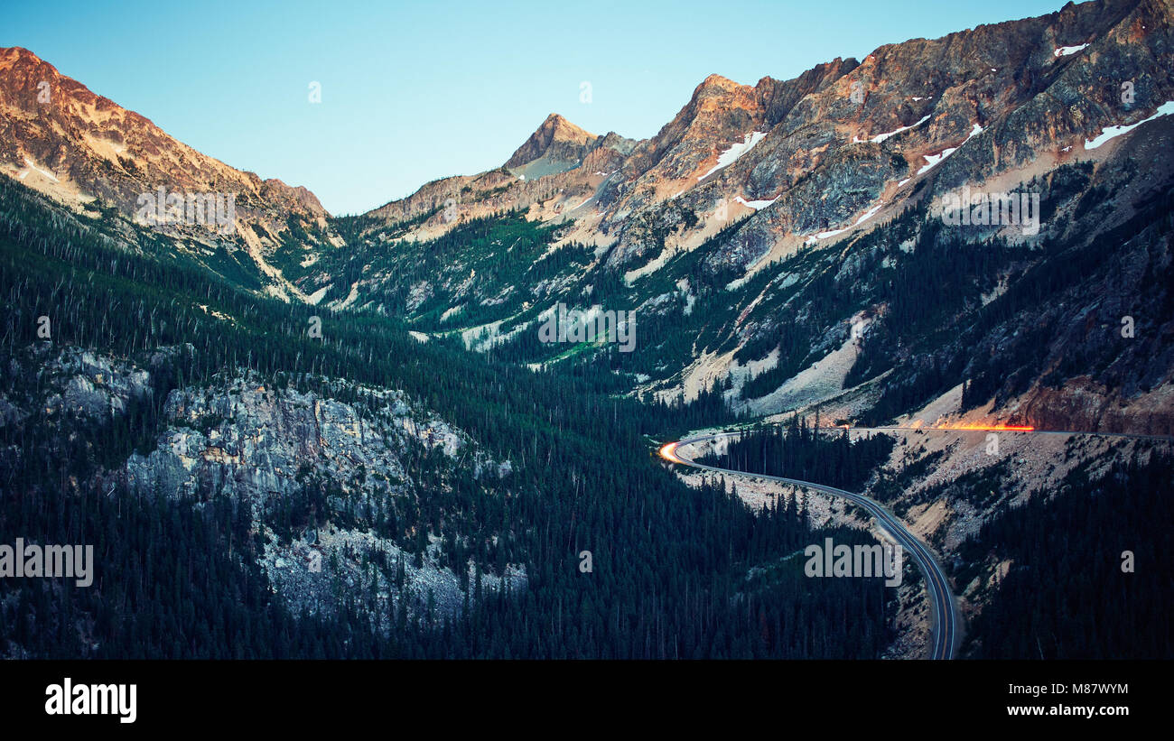 North Cascade Mountains Stockfoto