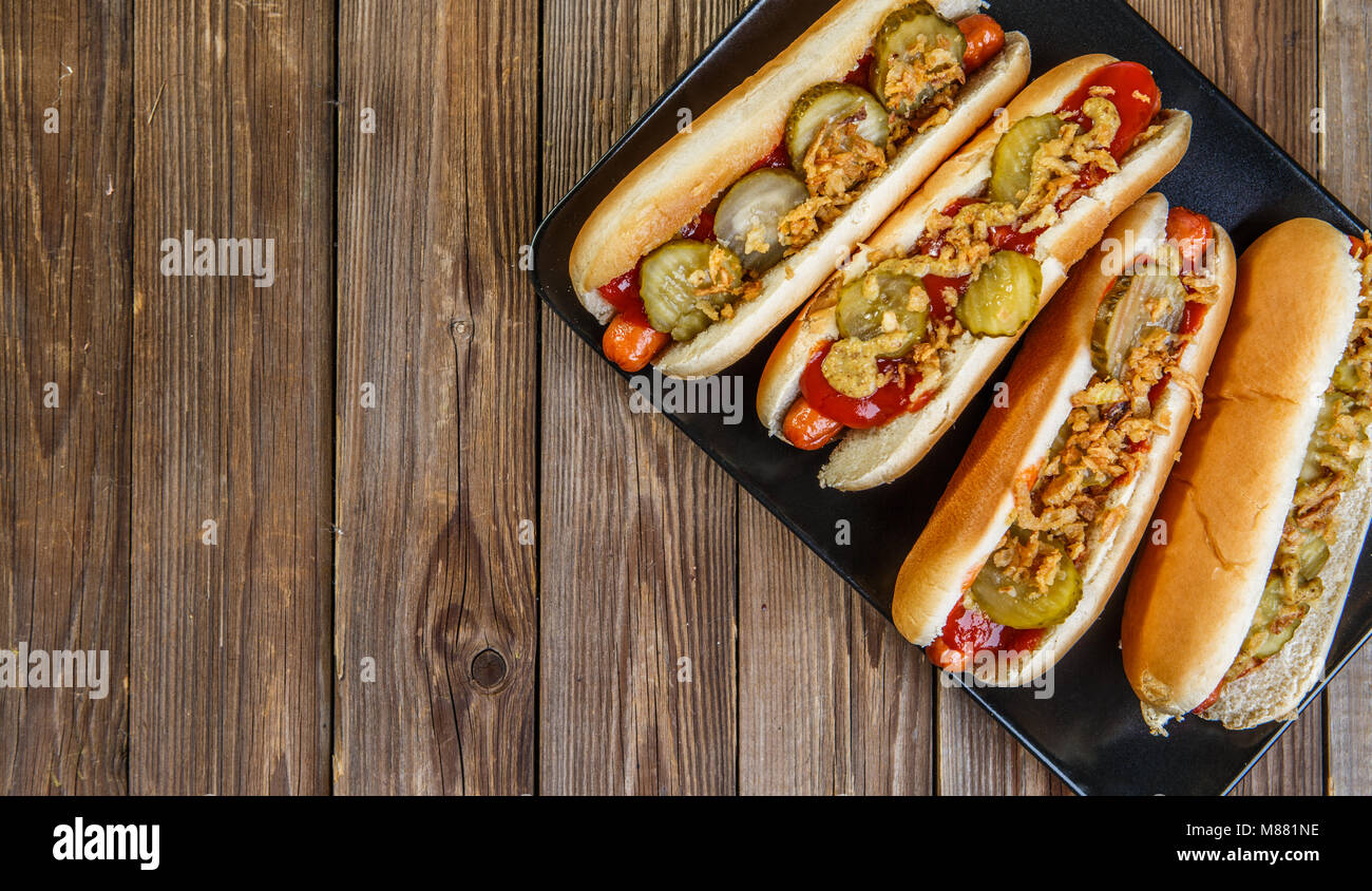 Hot Dog Zwiebeln Senf Stockfotos und bilder Kaufen Alamy
