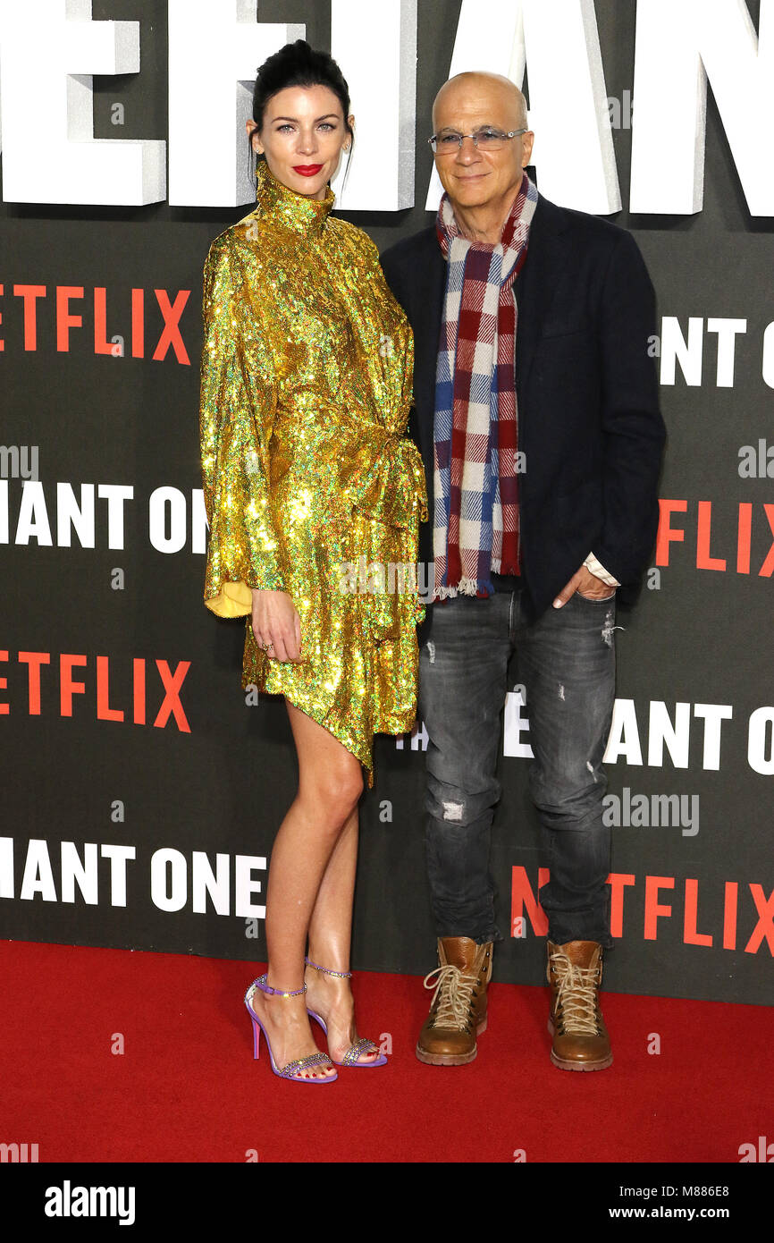 London, UK, 15. März 2018, Liberty Ross, Jimmy Iovine, der Defiant - Netflix Spezielle erste Episode Screening, Ritzy Picturehouse Brixton, London, UK, 15. März 2018, Foto von Richard Goldschmidt Credit: Rich Gold/Alamy leben Nachrichten Stockfoto