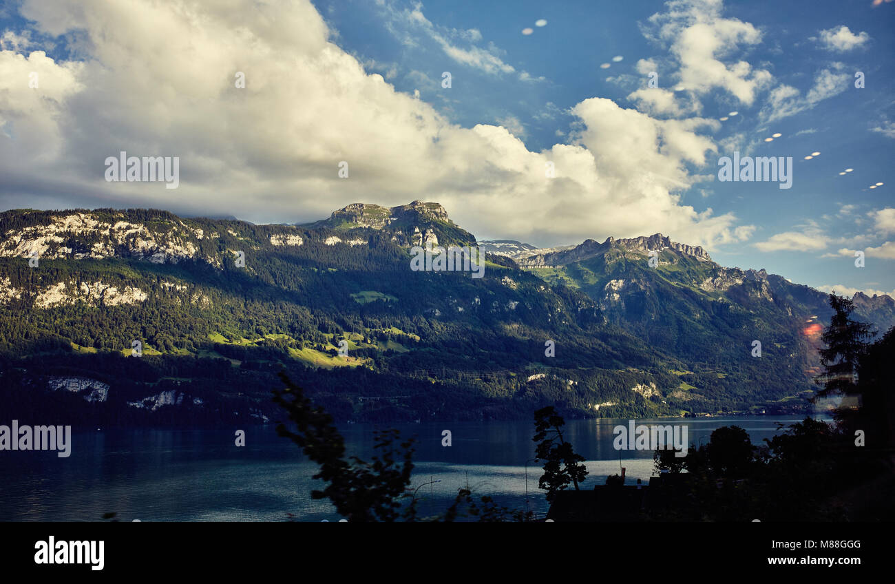 Schweizer Alpen Stockfoto
