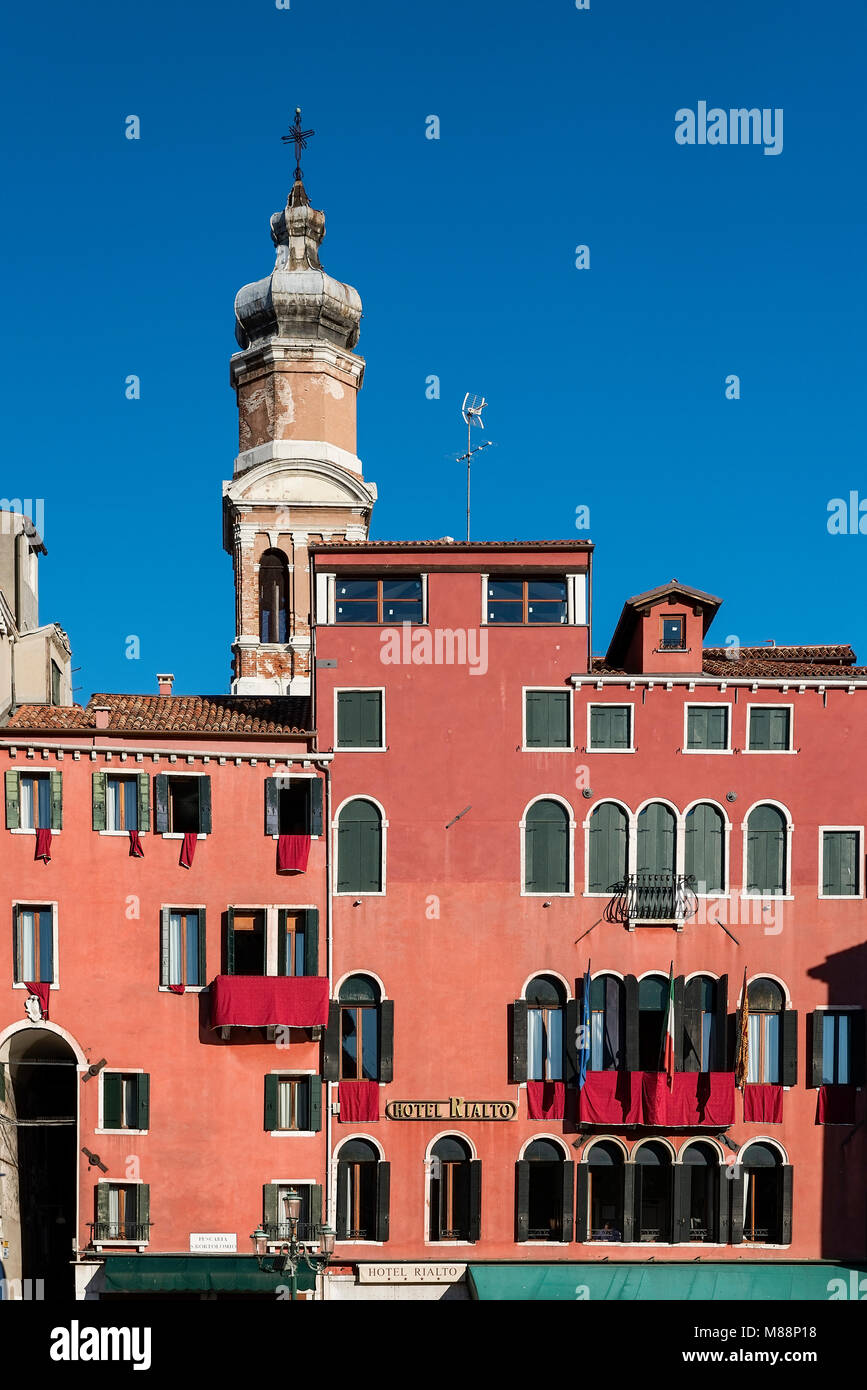 Das Hotel Reialto, Venedig, Italien Stockfoto