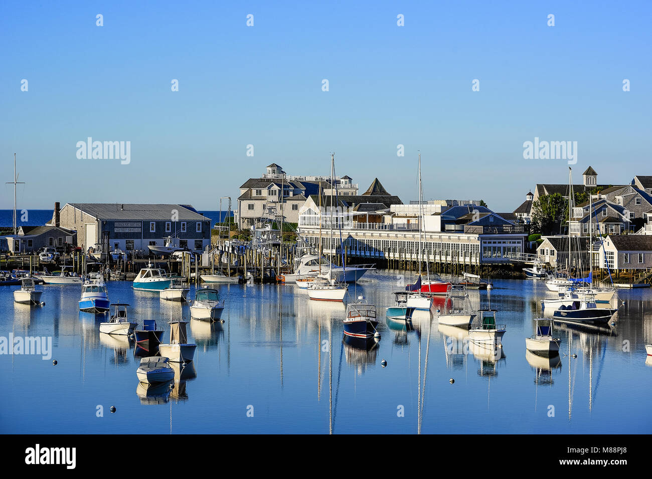 Wychmere Harbor, Harwich Hafen, Cape Cod, Massachusetts, USA. Stockfoto