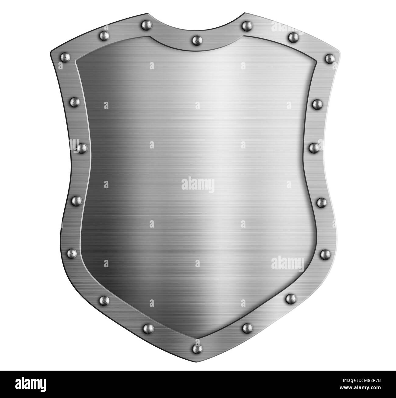 Metall hoch Klassische Schirm isoliert 3 Abbildung d Stockfoto