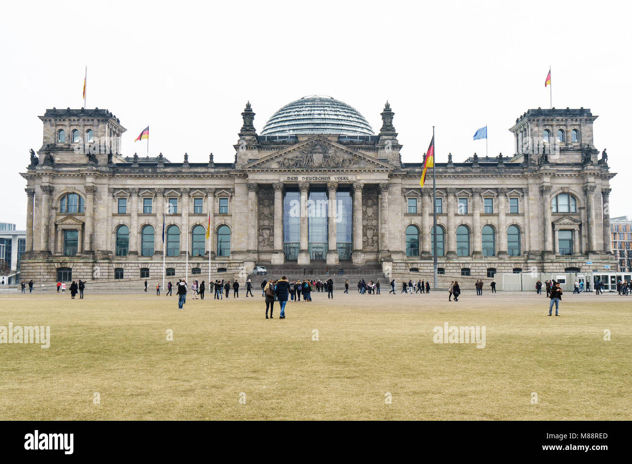 Deutscher Bundestag Bundeshaus in Berlin Deutschland Stockfoto
