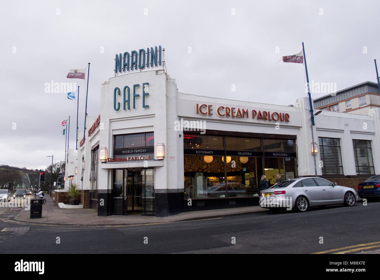 Nardinis Cafe und Eisdiele, Largs, Schottland Stockfoto