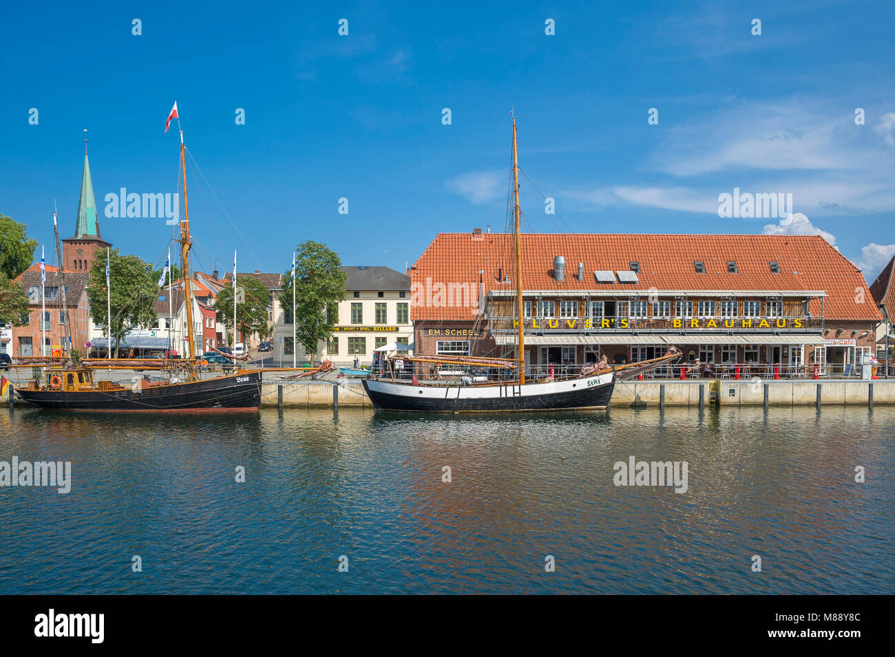 Harbour townscape neustadt holstein Fotos und Bildmaterial in hoher