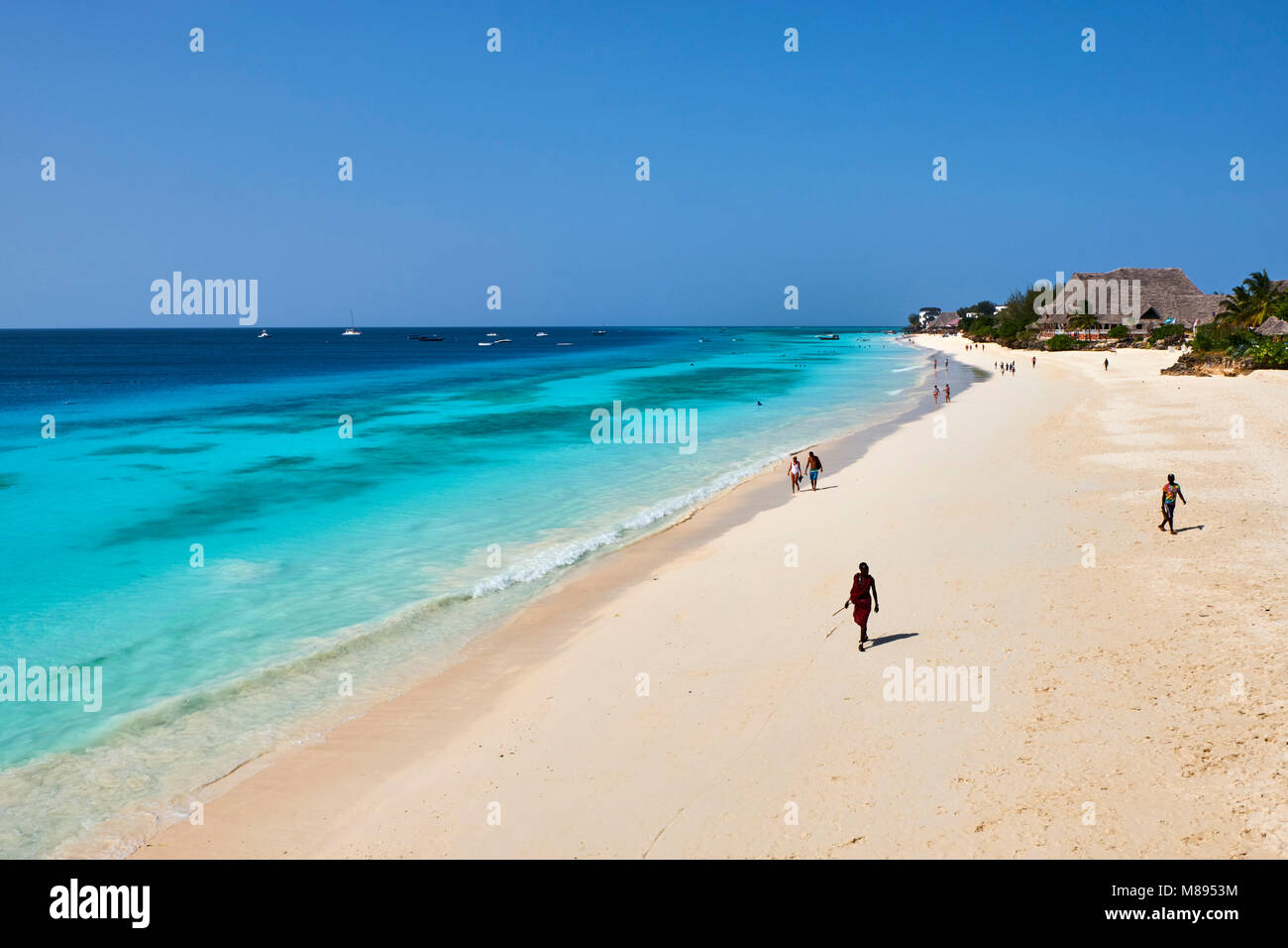 Tansania, Zanzibar Insel Unguja, Nungwi beach Stockfoto