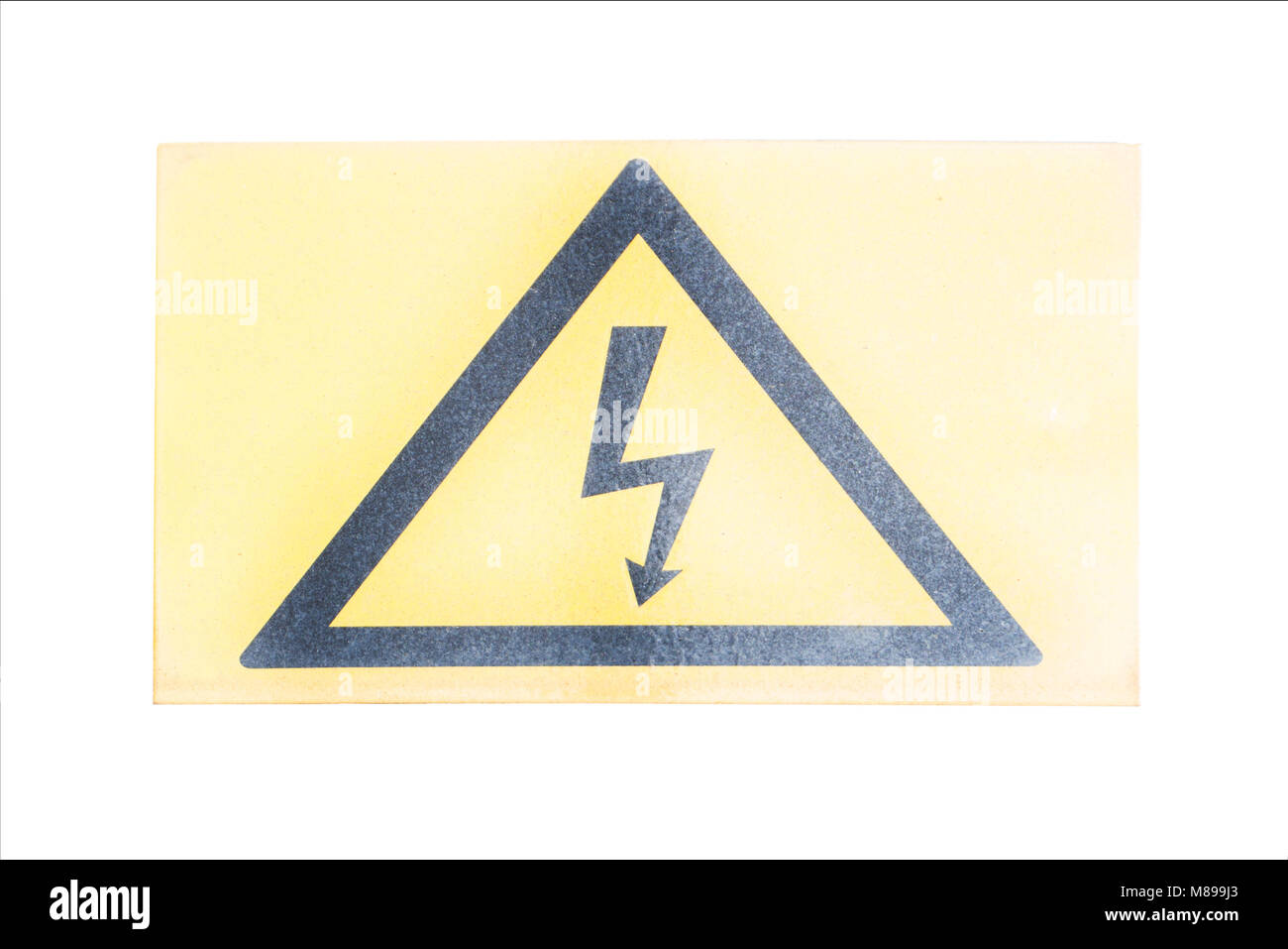 Hochspannung Zeichen, Symbol Stockfoto