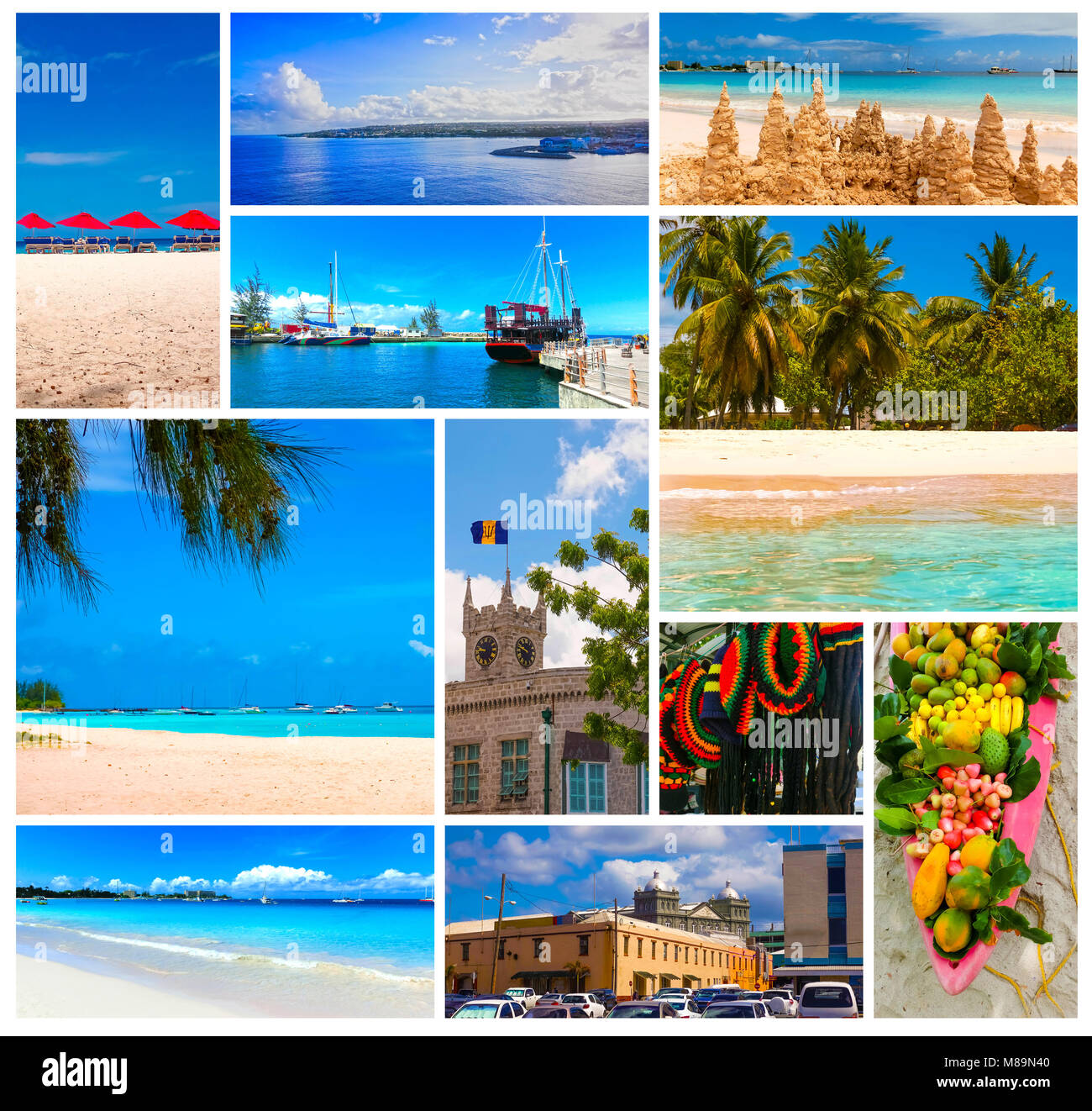 Die tropischen Strand, Barbados, Karibik Stockfoto