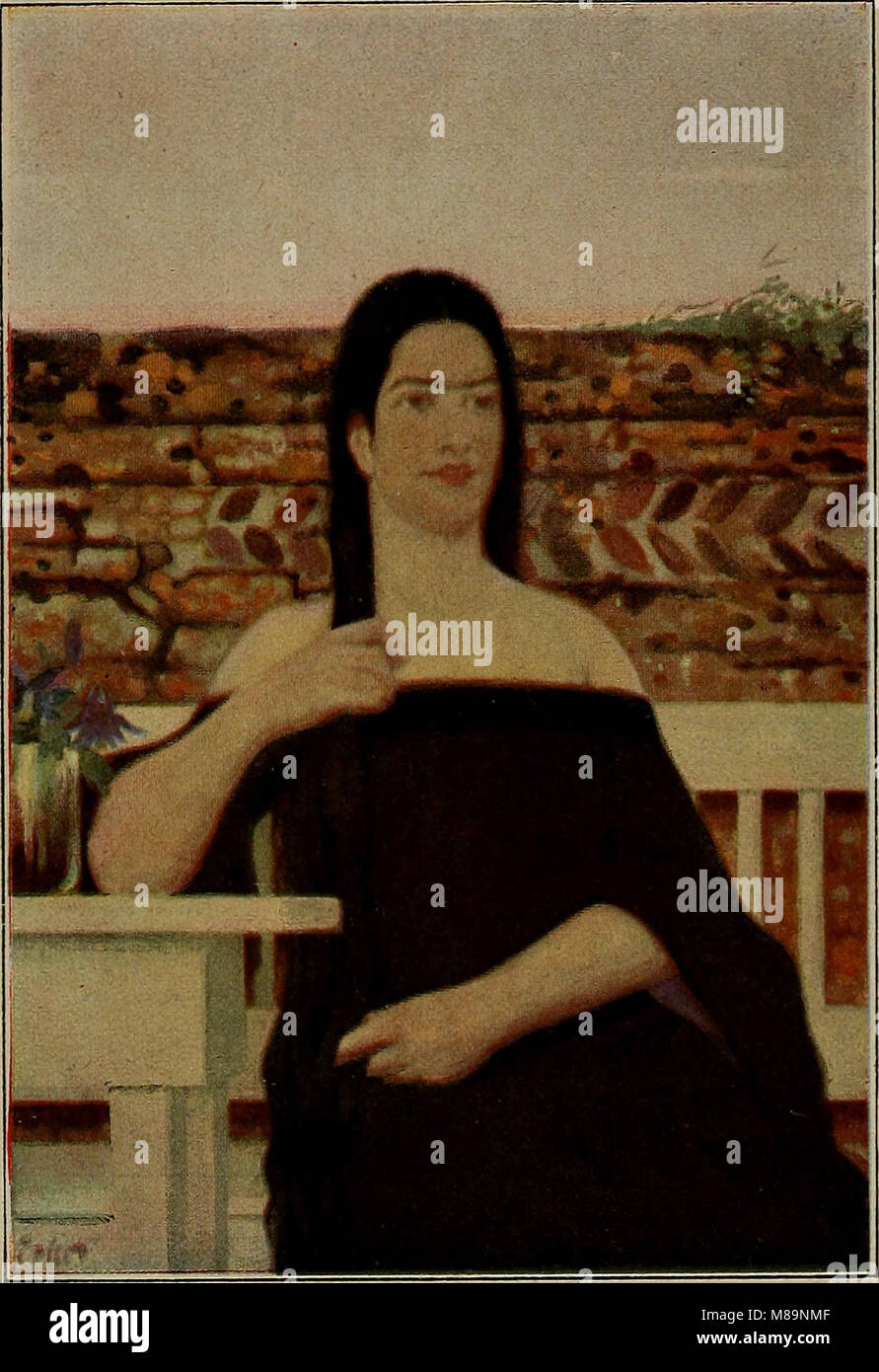 Fritz Erler - Romantische Musik (1904) ist eine Komposition von Fritz Erler, die das Wesen der romantischen Musik mit ausdrucksstarken Melodien und einer reichen Orchestrierung einfängt. Es spiegelt die emotionale Tiefe und die stilistischen Merkmale der romantischen Musikzeit wider. Stockfoto