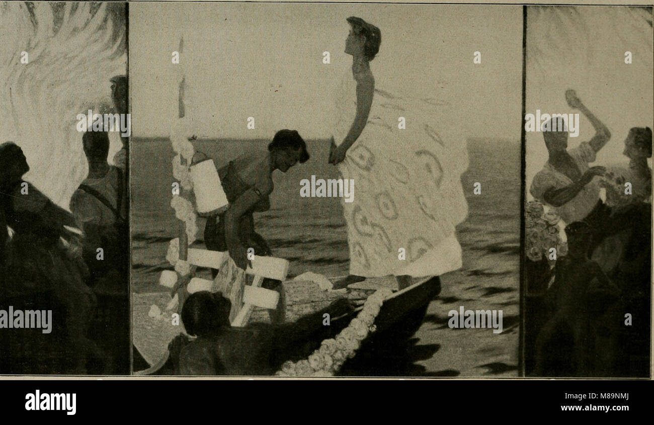 Fritz Erler - Sonnenwendfeier, 1903 Stockfoto