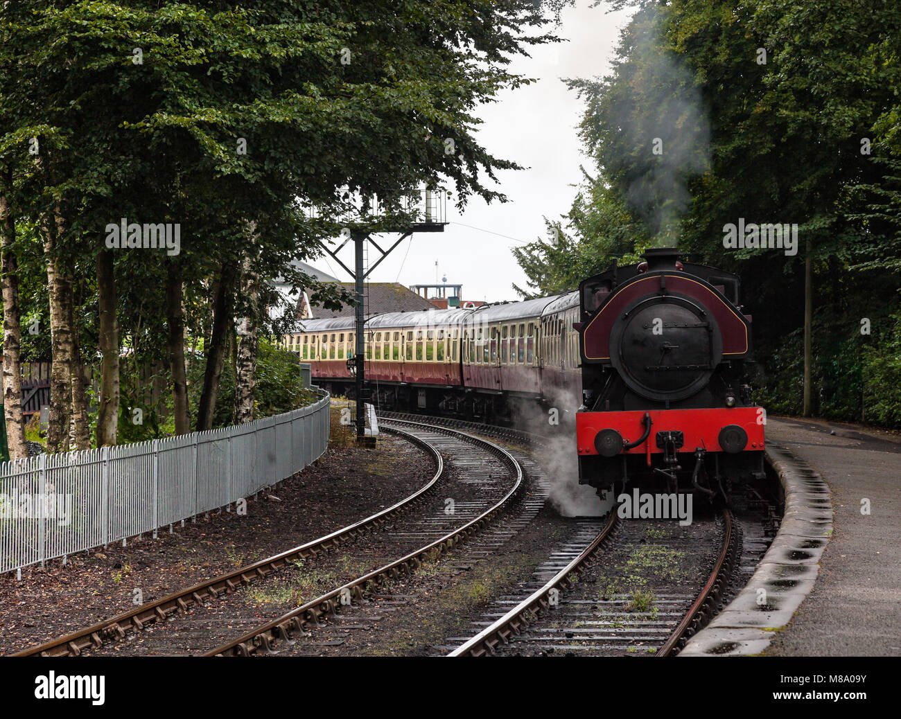 Lakeland Eisenbahnen Haverthwaite Stockfoto