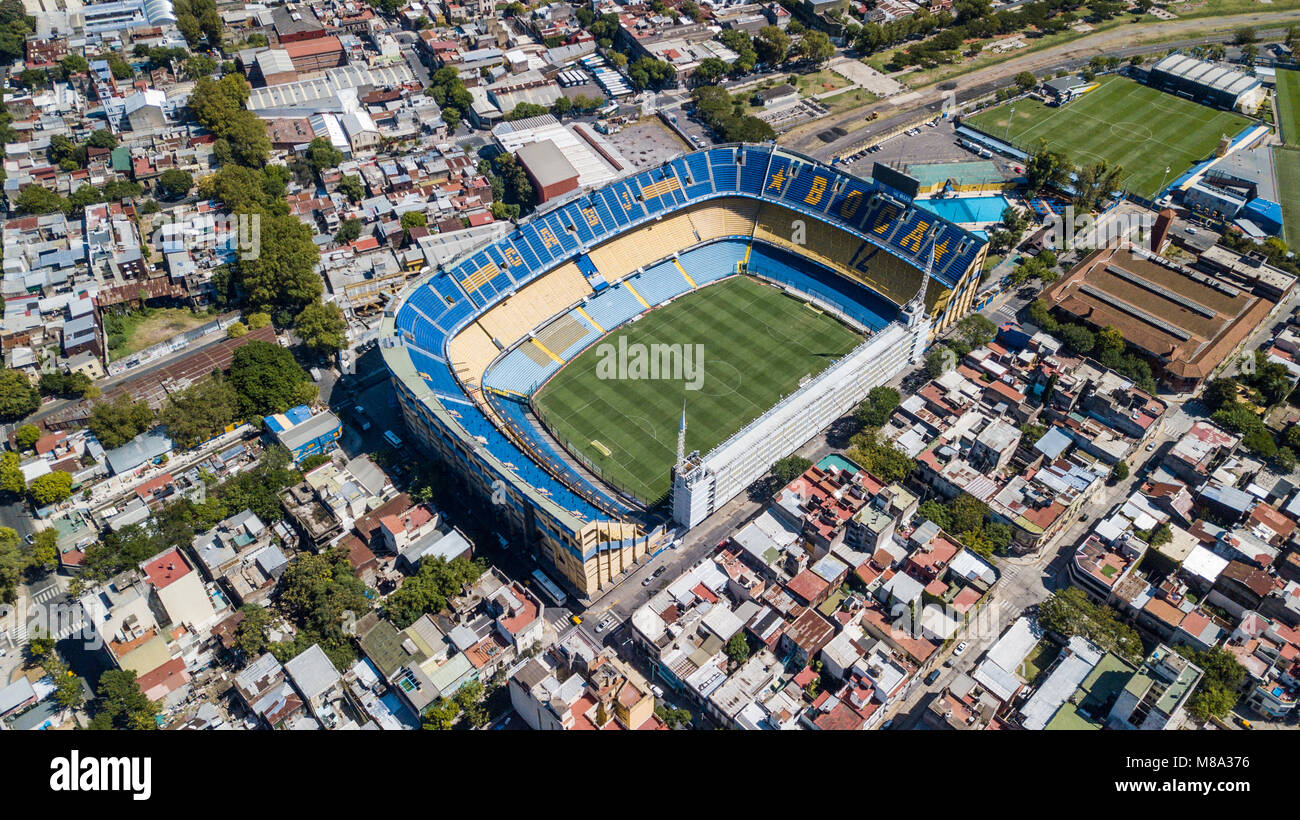 Estadio Alberto J. Armando, La Bombonera Stadion (Fußball), La Boca, Buenos Aires, Argentinien Stockfoto