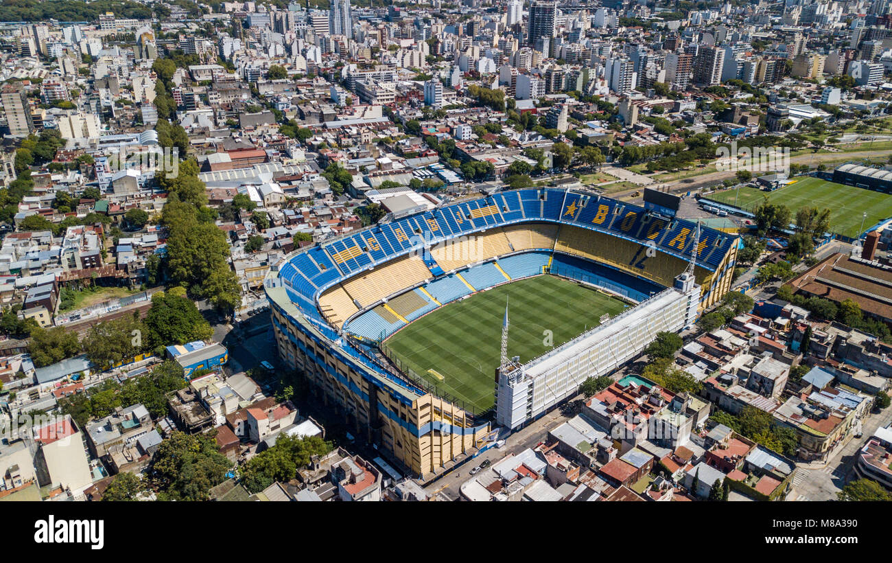 Estadio Alberto J. Armando, La Bombonera Stadion (Fußball), La Boca, Buenos Aires, Argentinien Stockfoto