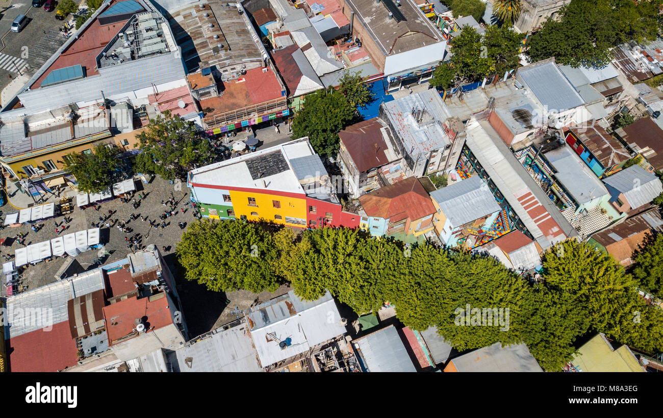 La Boca Caminito - Barrio de La Boca, Buenos Aires, Argentinien Stockfoto