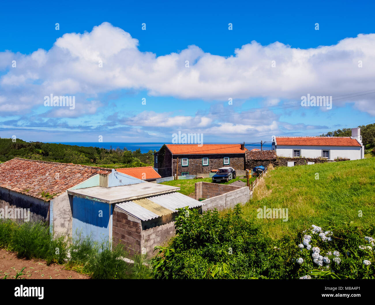 Lajes das Flores, Flores, Azoren, Portugal Stockfoto
