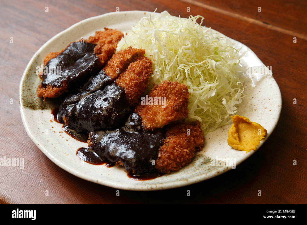 Miso Katsu, Nagoya Küche, Präfektur Aichi, Japan Stockfoto