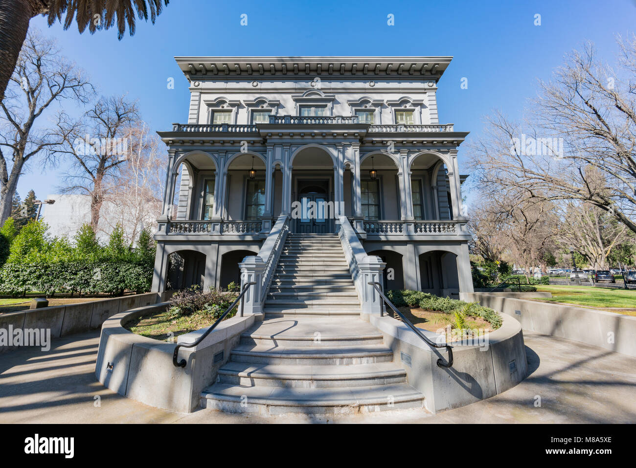 Sacramento, FEB 21: Außenansicht des berühmten Crocker Art Museum am 21.Februar, 2018 in Sacramento, Kalifornien Stockfoto