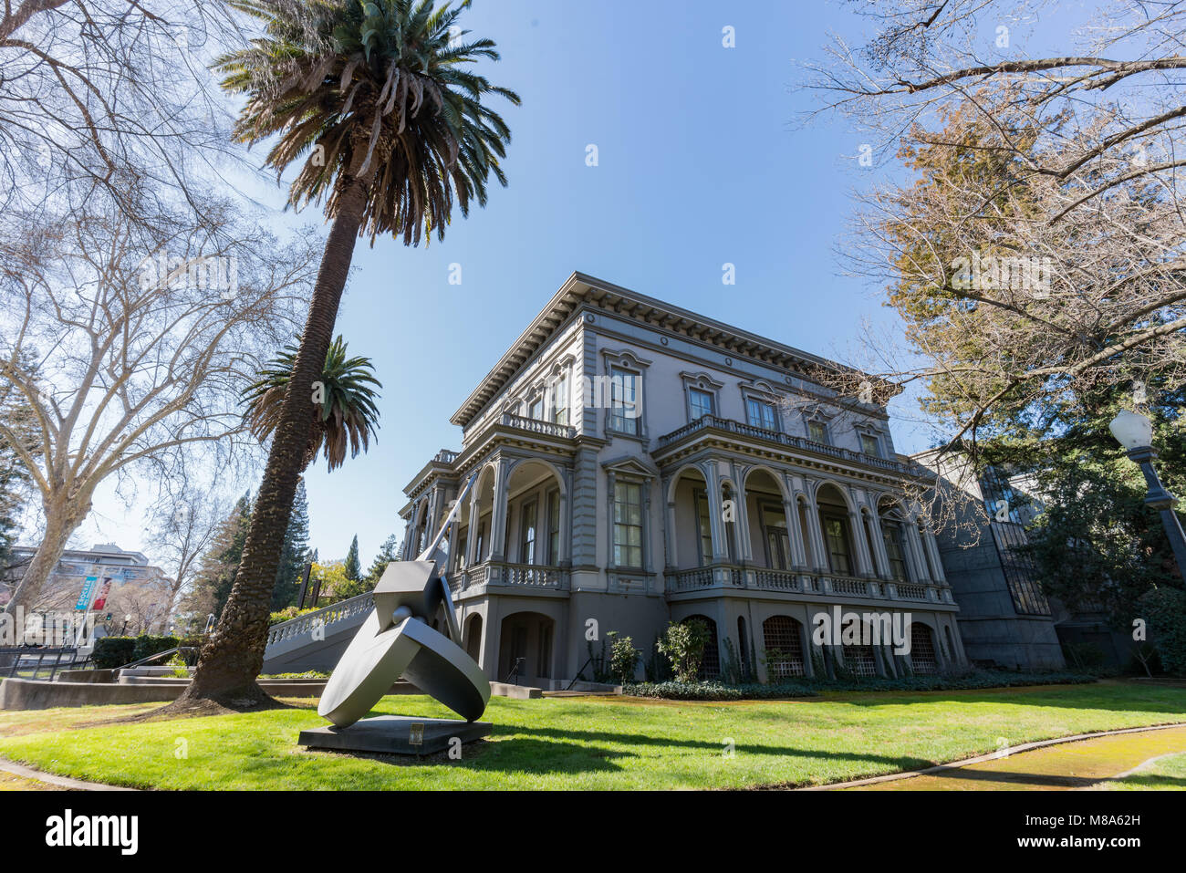 Sacramento, FEB 21: Außenansicht des berühmten Crocker Art Museum am 21.Februar, 2018 in Sacramento, Kalifornien Stockfoto