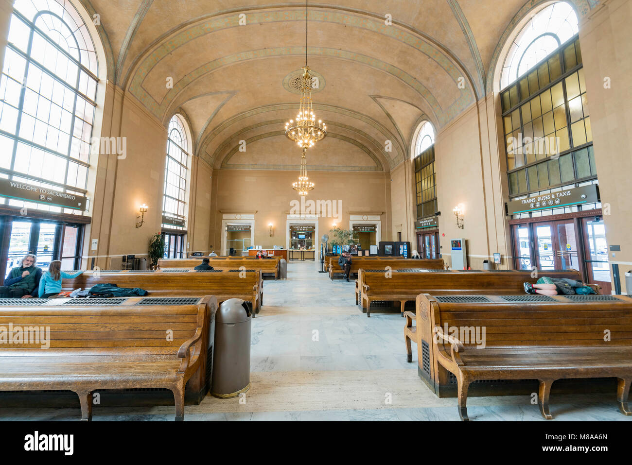 Sacramento, FEB 22: Innenansicht des Sacramento Station am 22.Februar, 2018 in Sacramento, Kalifornien Stockfoto