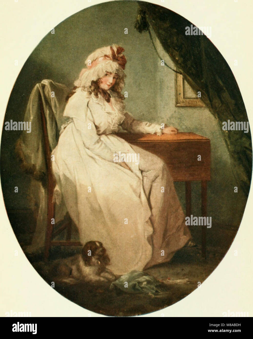 Diese 1907 erschienene Publikation beschreibt das Leben und die künstlerischen Werke von George Morland, einem bekannten englischen Maler, der für seine Darstellungen des ländlichen Lebens, der Tiere und der Landschaften im 18. Jahrhundert bekannt ist. Stockfoto