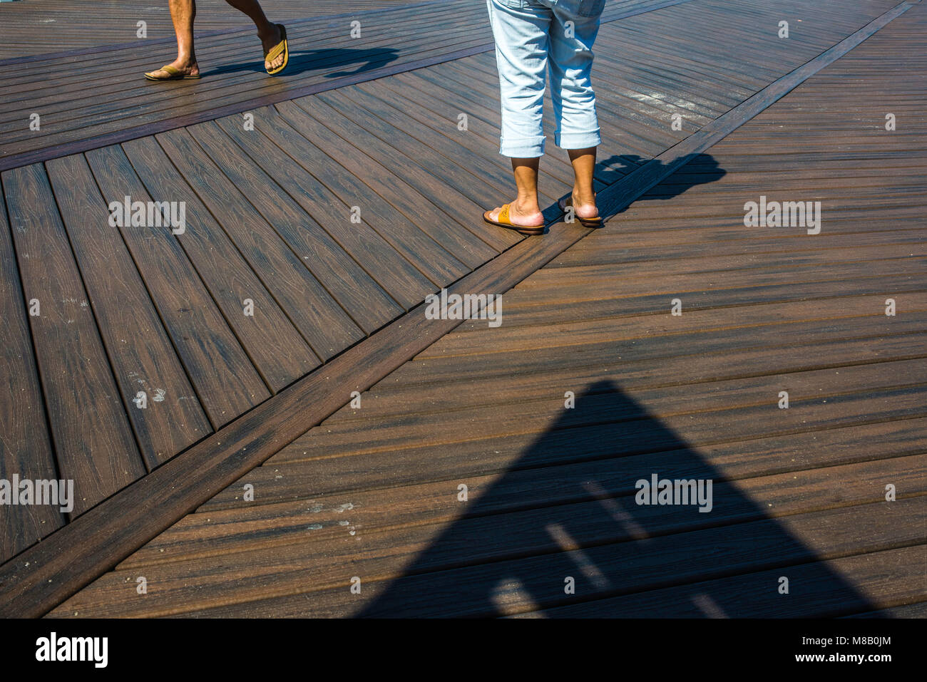 Boardwalk Sea Isle City, NJ. Stockfoto
