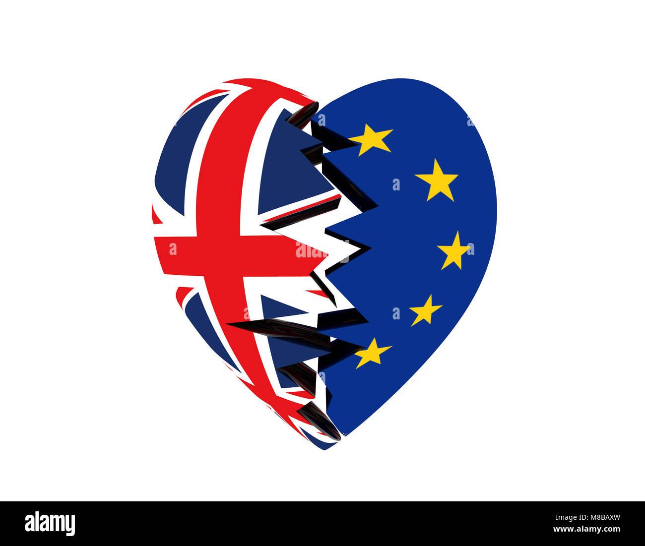 Die von der EU, der EU-Flagge Stockfoto