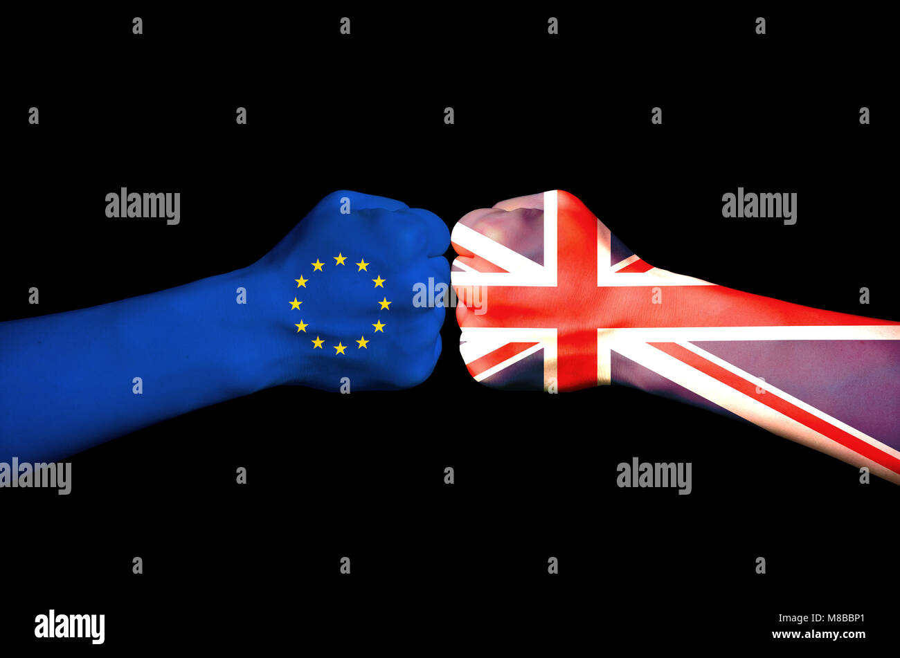 Die von der EU, der EU-Flagge Stockfoto